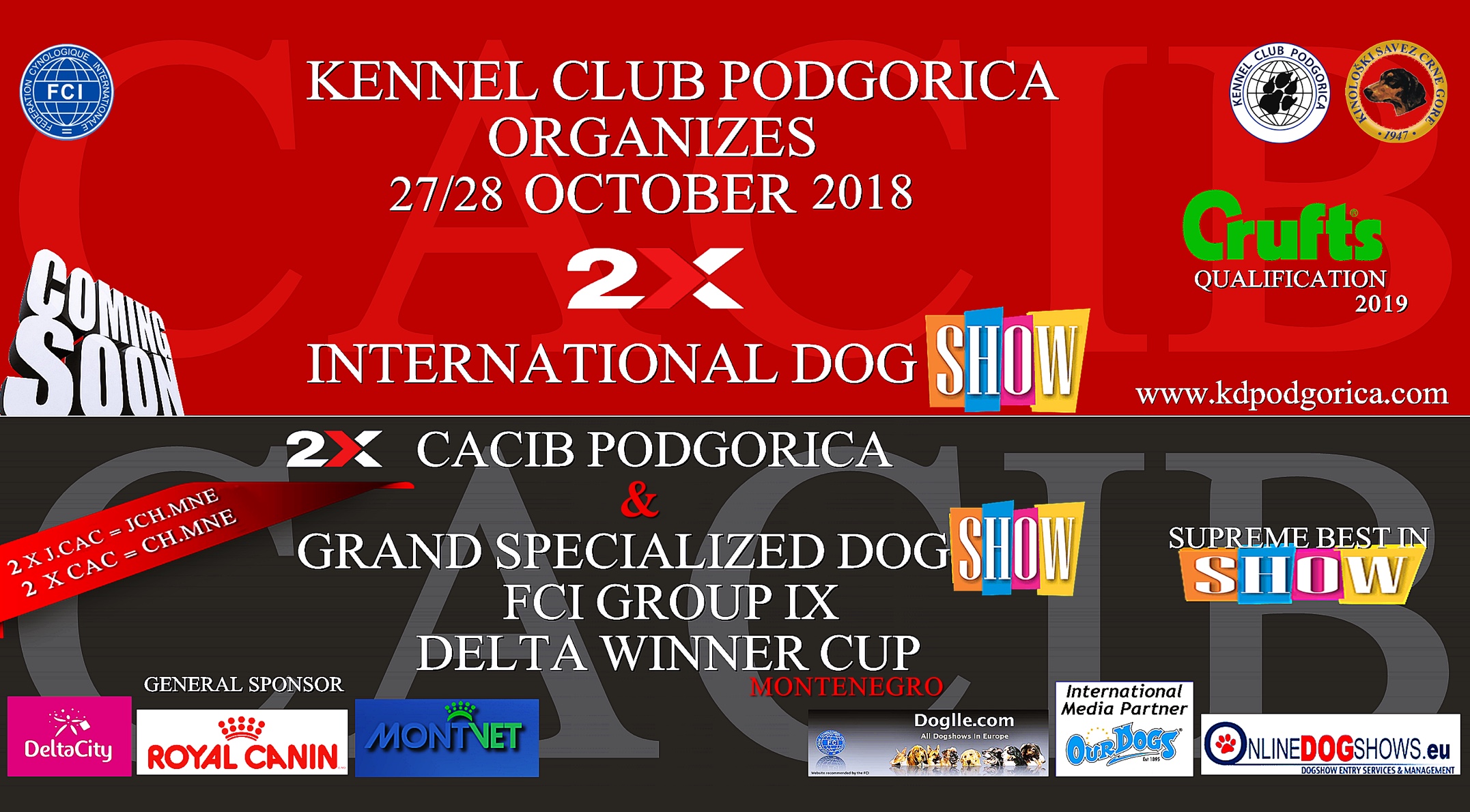 2x CACIB Podgorica 2018
