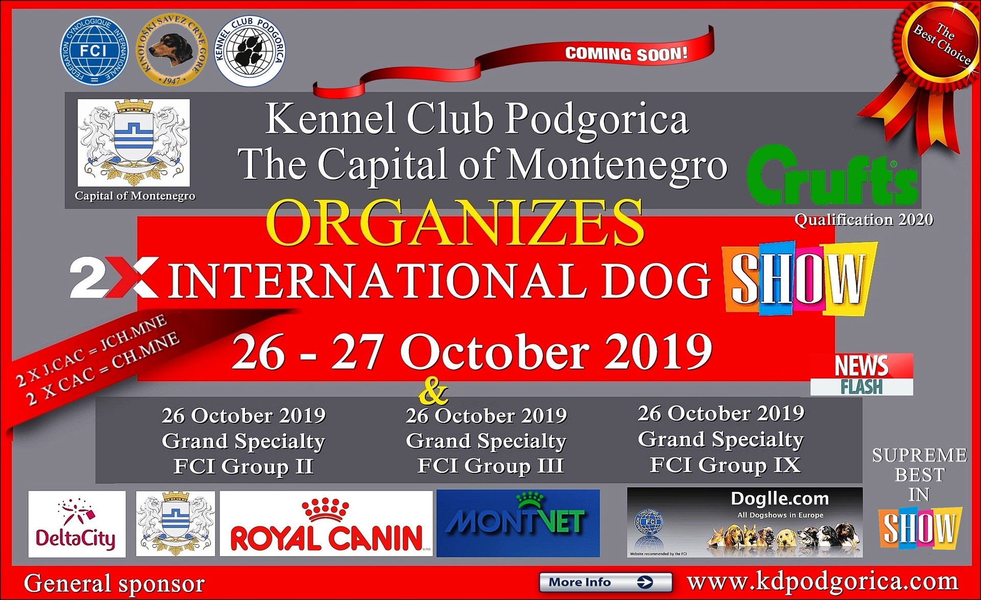 2x CACIB Podgorica 2019